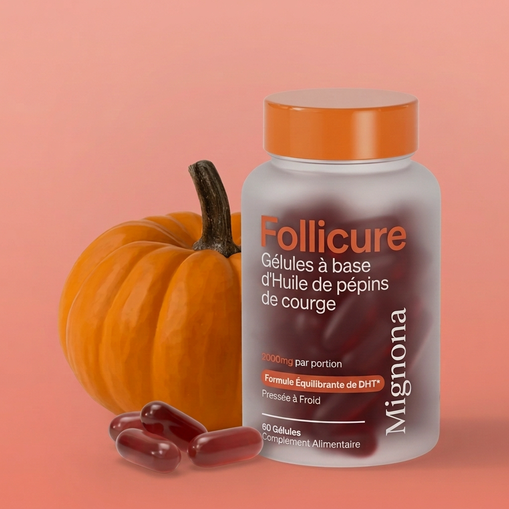 Follicure - Gélules à base d'huile de pépins de courge