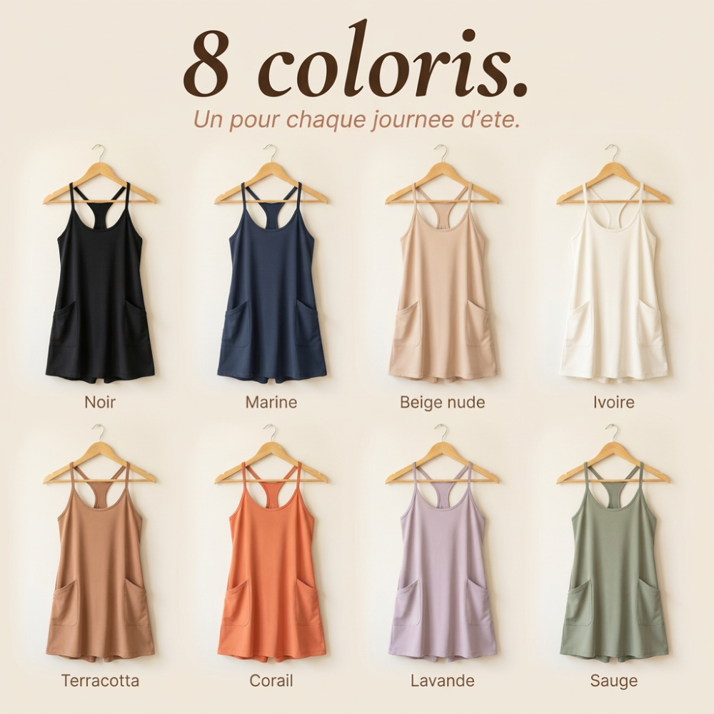 Soléa — Robe-short d’été 2-en-1