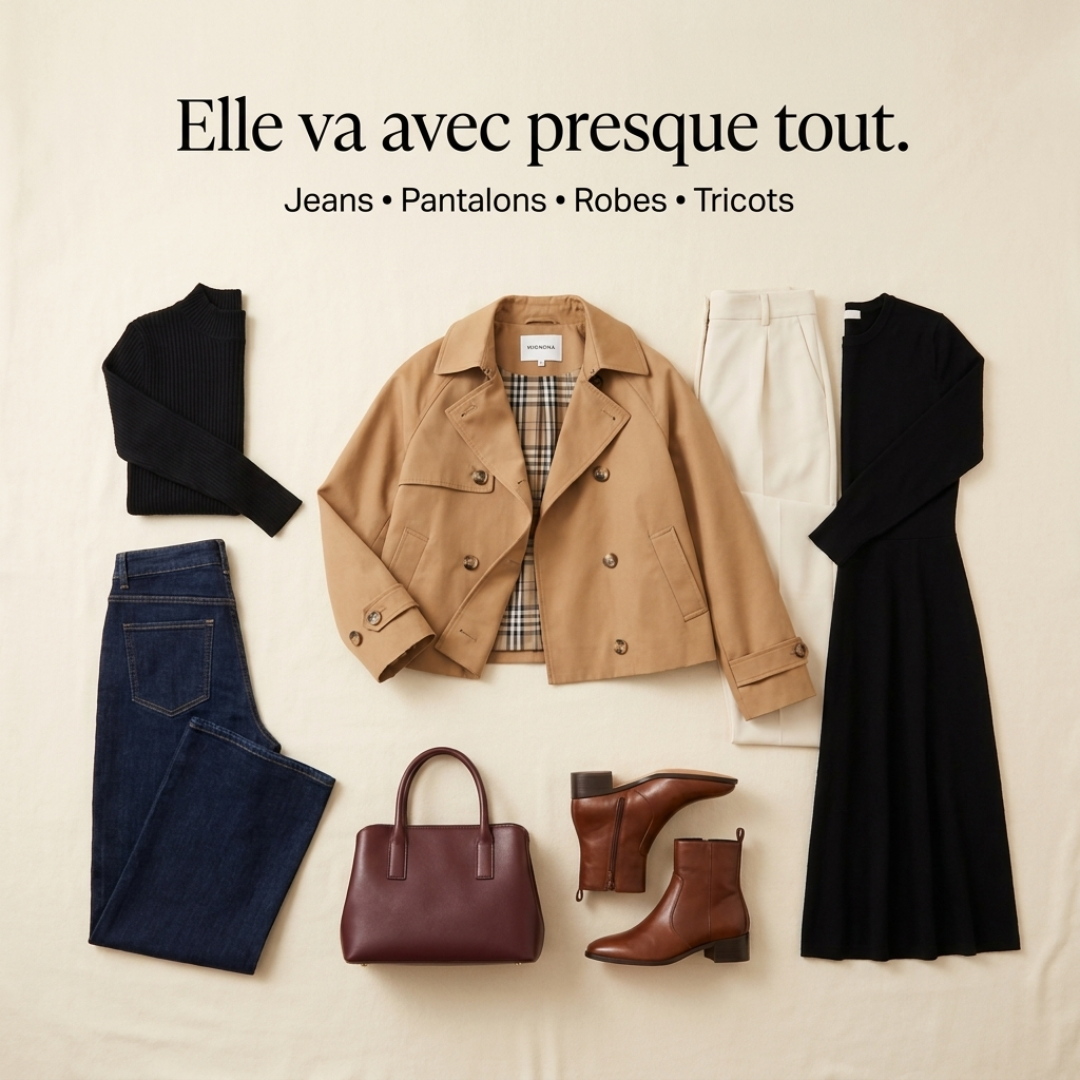 Elina™ — La Veste Trench Courte