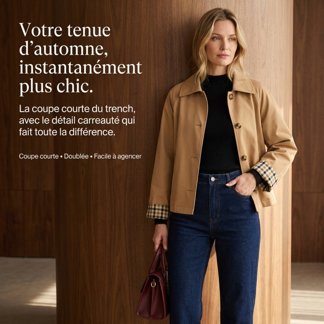 Elina™ — La Veste Trench Courte