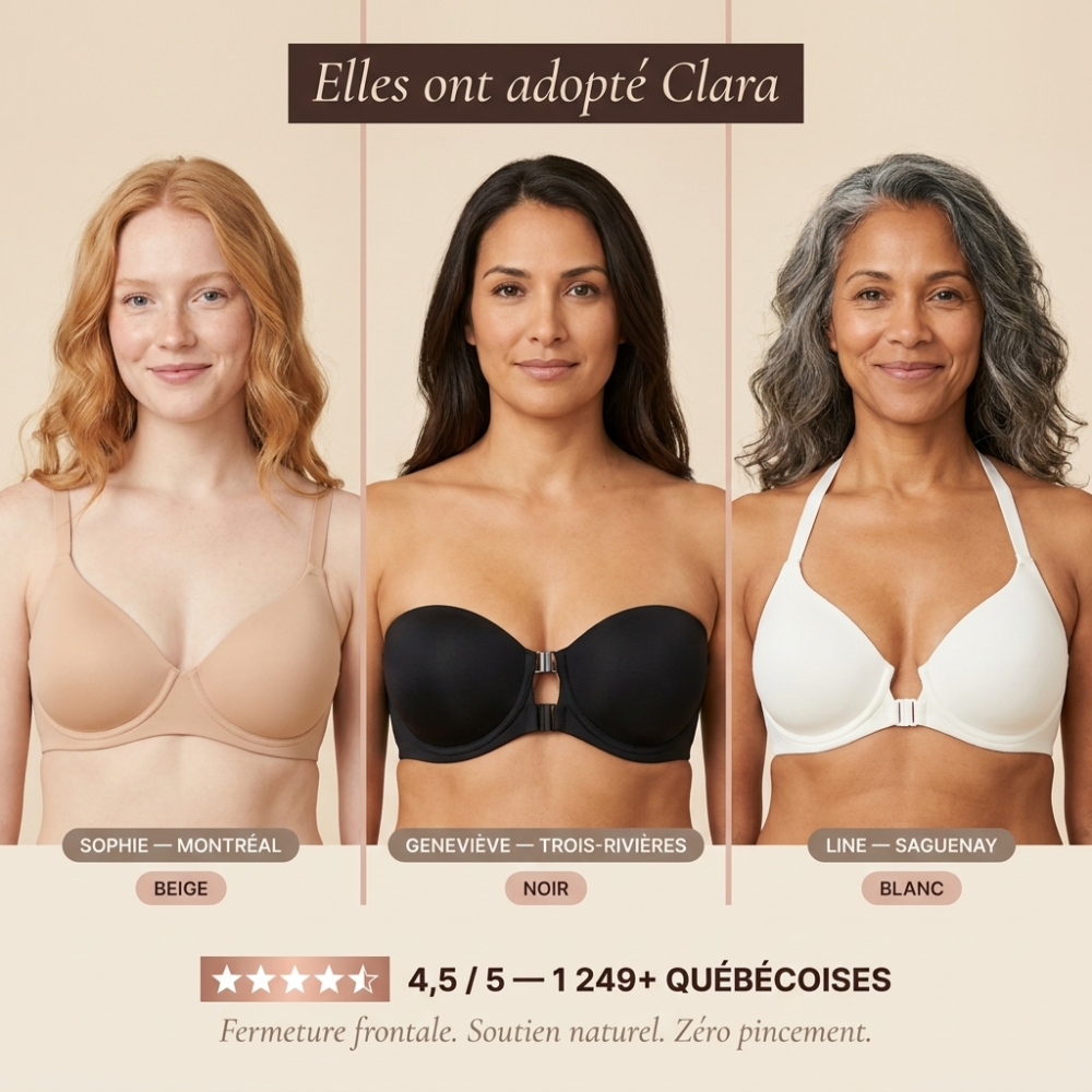 Clara — Brassière frontale soutien naturel
