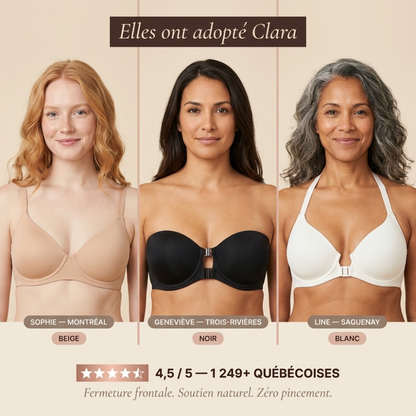 Clara — Brassière frontale soutien naturel