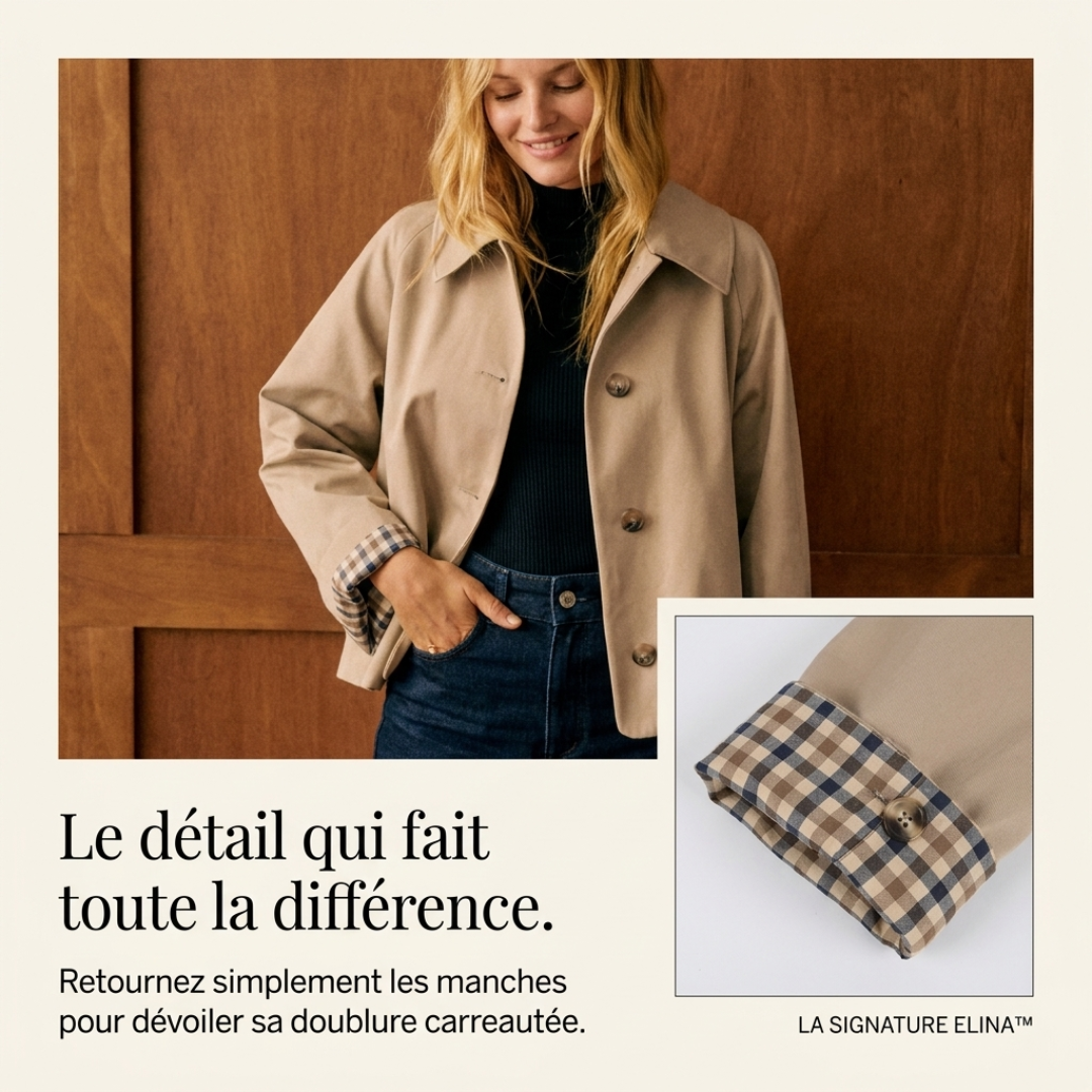 Elina™ — La Veste Trench Courte