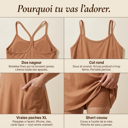 Soléa — Robe-short d’été 2-en-1