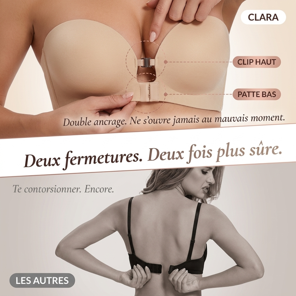 Clara — Brassière frontale soutien naturel
