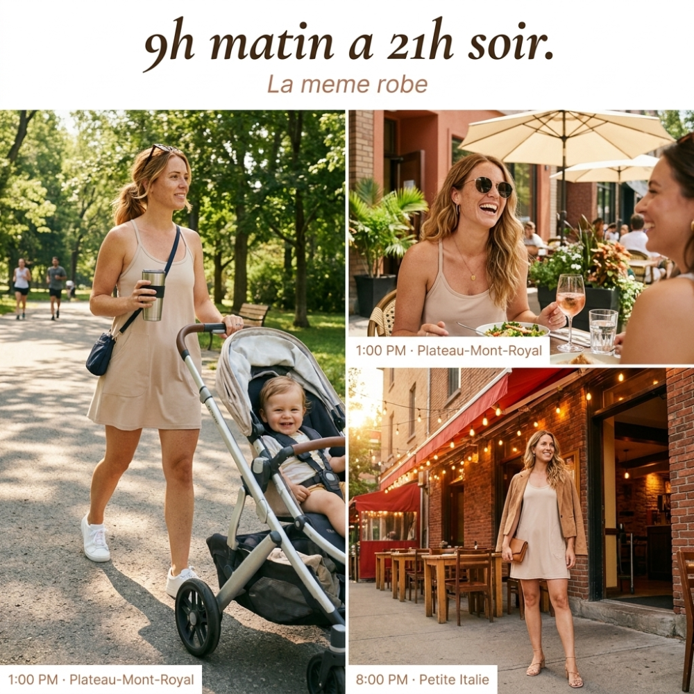Soléa — Robe-short d’été 2-en-1