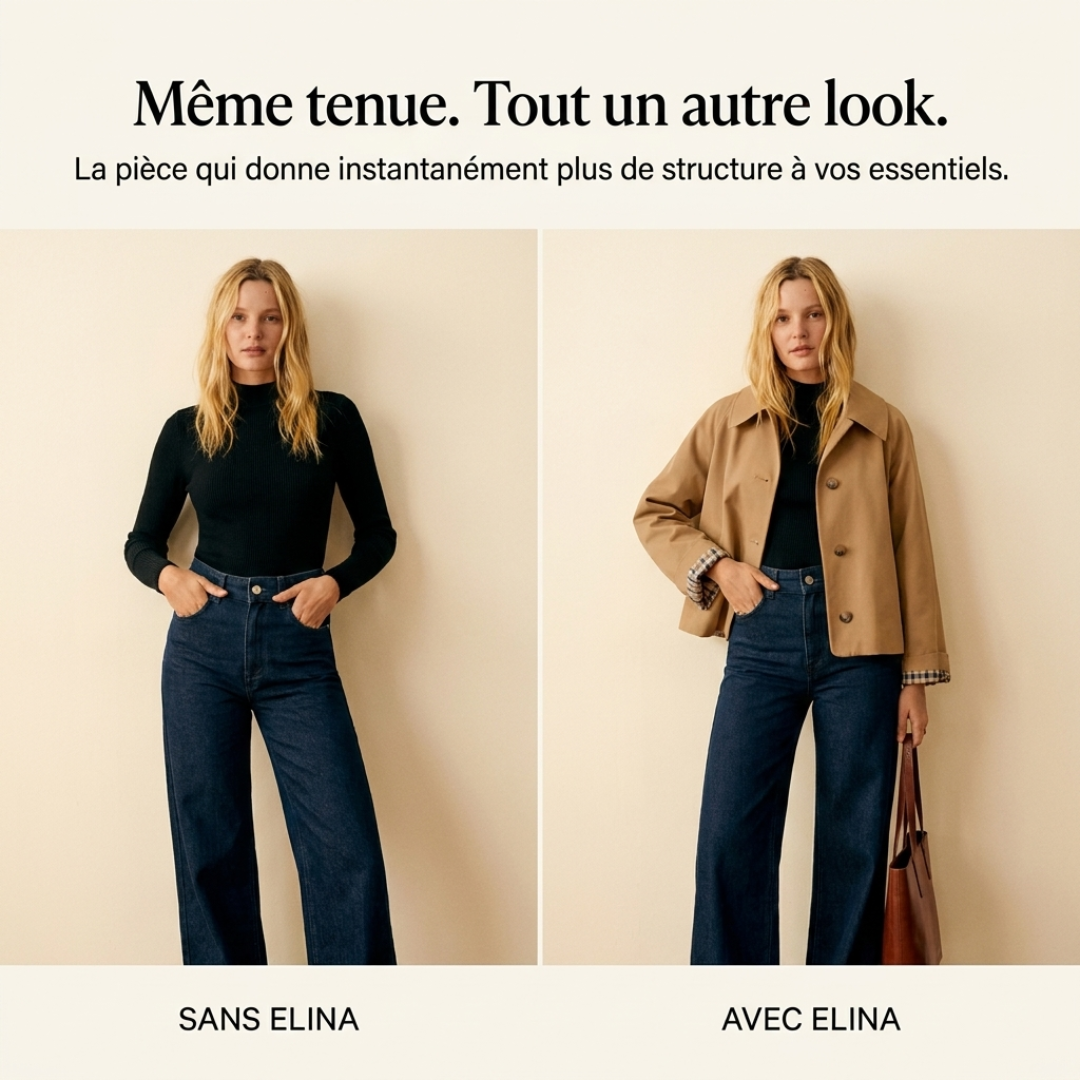 Elina™ — La Veste Trench Courte