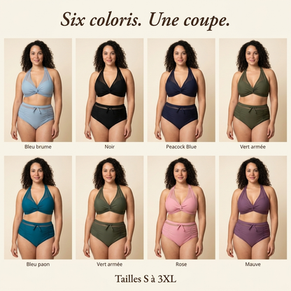 Azura — Bikini taille haute sculptant