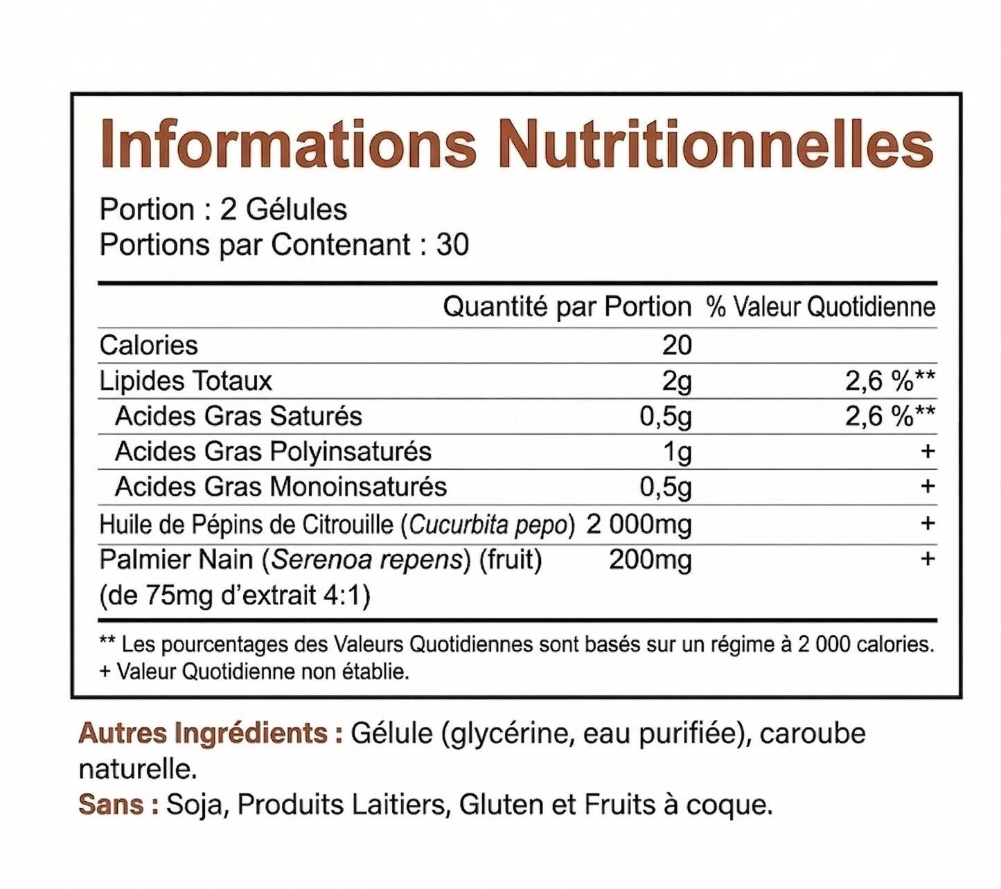 Follicure - Gélules à base d'huile de pépins de courge